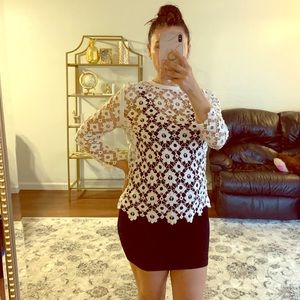 Sandro crocheted top